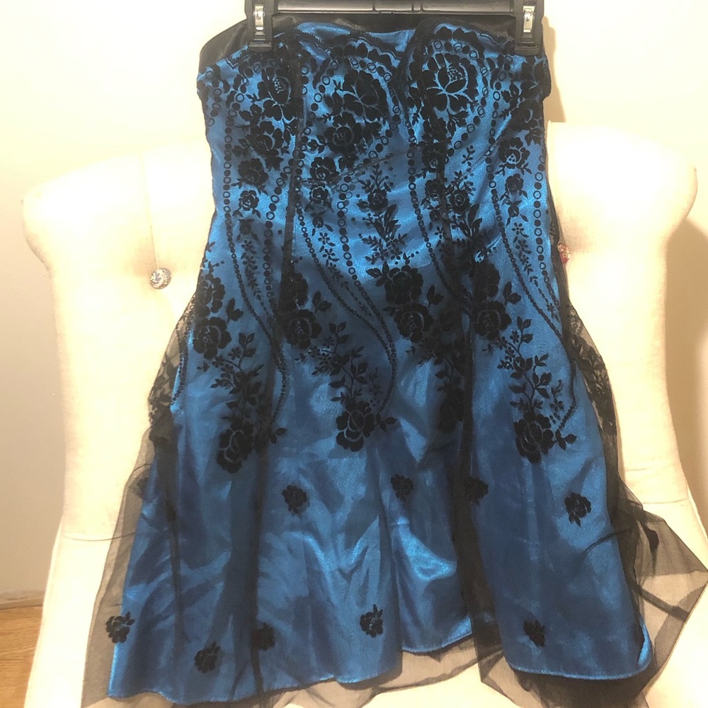 Night blue dress